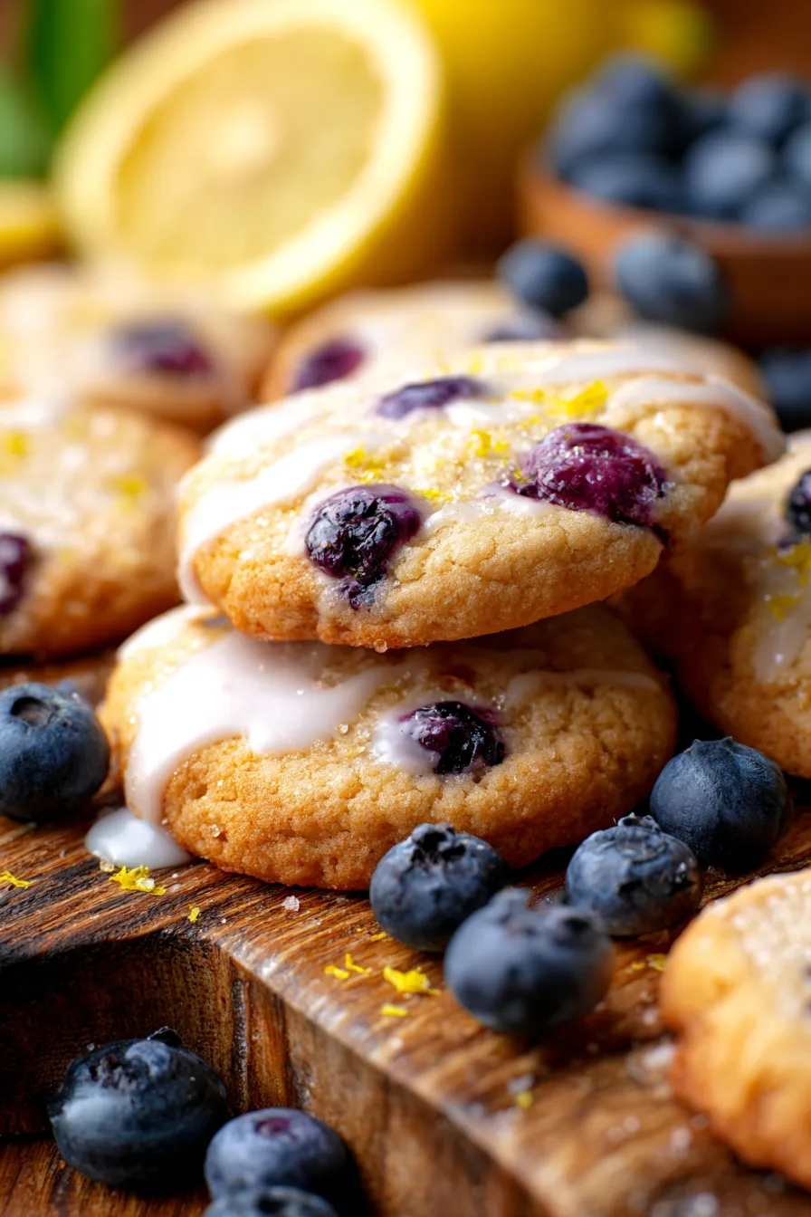 Lemon Blueberry Cookies (Soft and Chewy) - Olives + Thyme-ingredients-flatlay