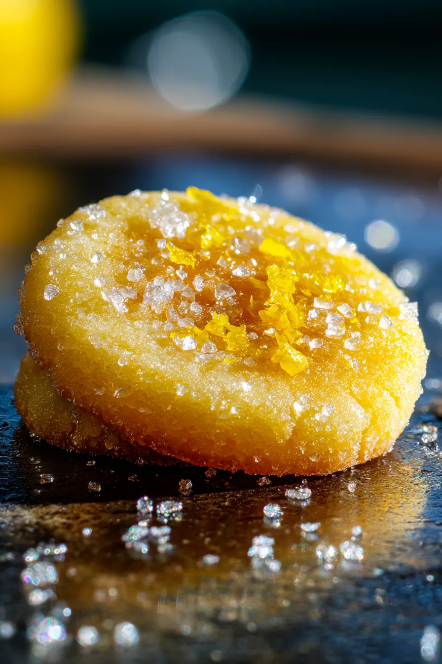 lemon cookie ingredients overhead
