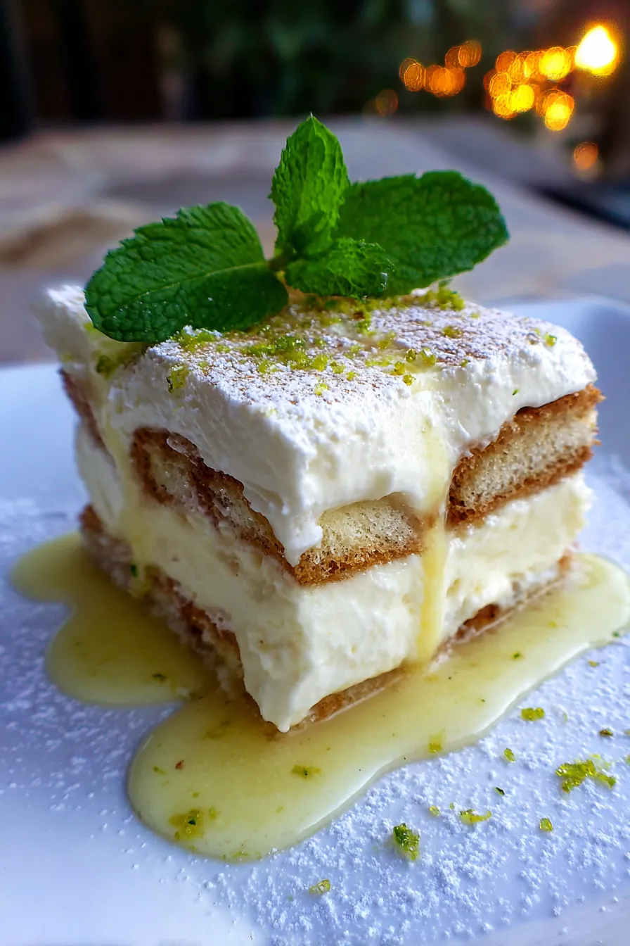 Lemon Limoncello Italian Tiramisu-ingredients-flatlay