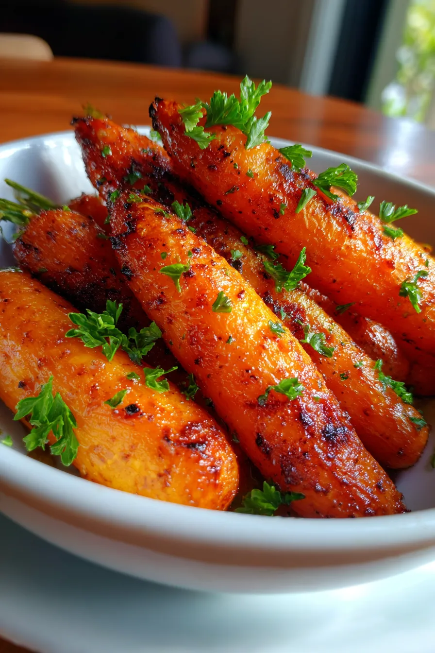 Maple Glazed Carrots-vibrant-side-dish-overhead