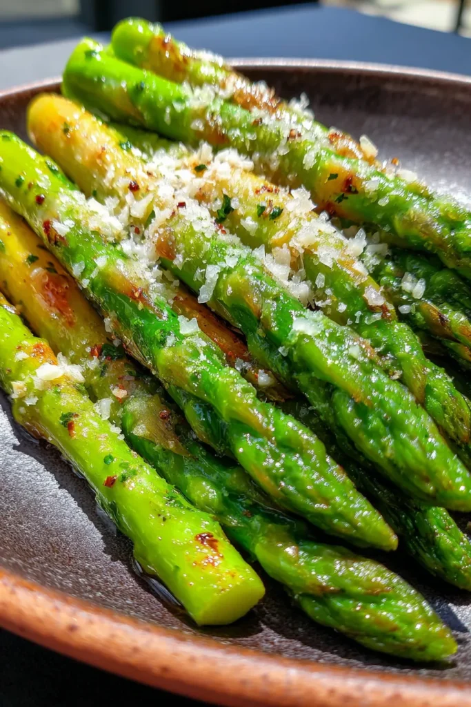 Easy Oven-Baked Asparagus with Garlic and Parmesan