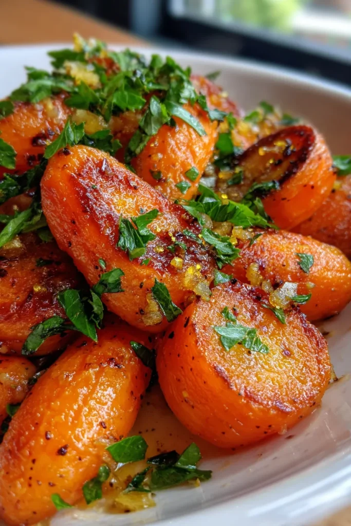 Honey Garlic Butter Carrots | Easy Oven Roasted Recipe