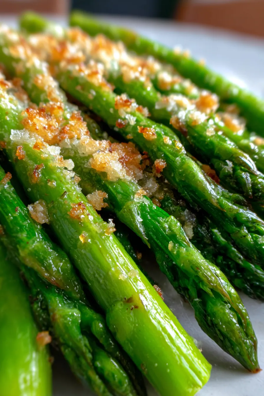 Oven Roasted Parmesan Asparagus-serving-side-dish