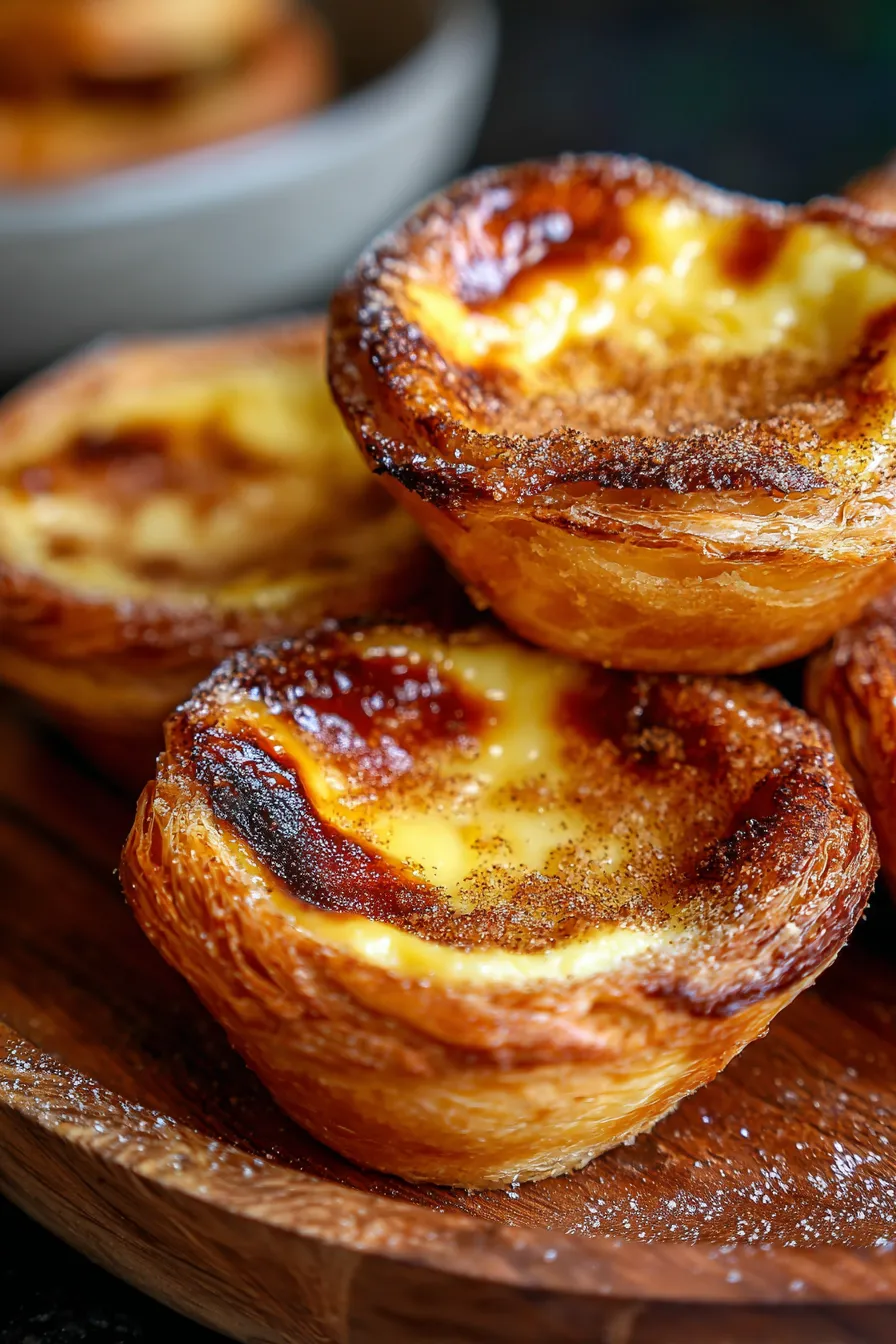 Pastel de Nata-flaky-crust-custard-filling