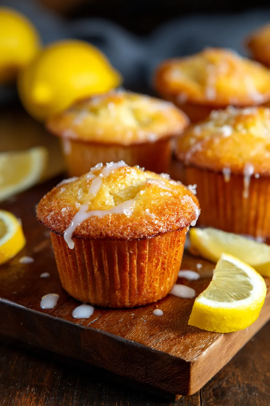 Perfect Lemon Muffins-fresh lemons-ingredients