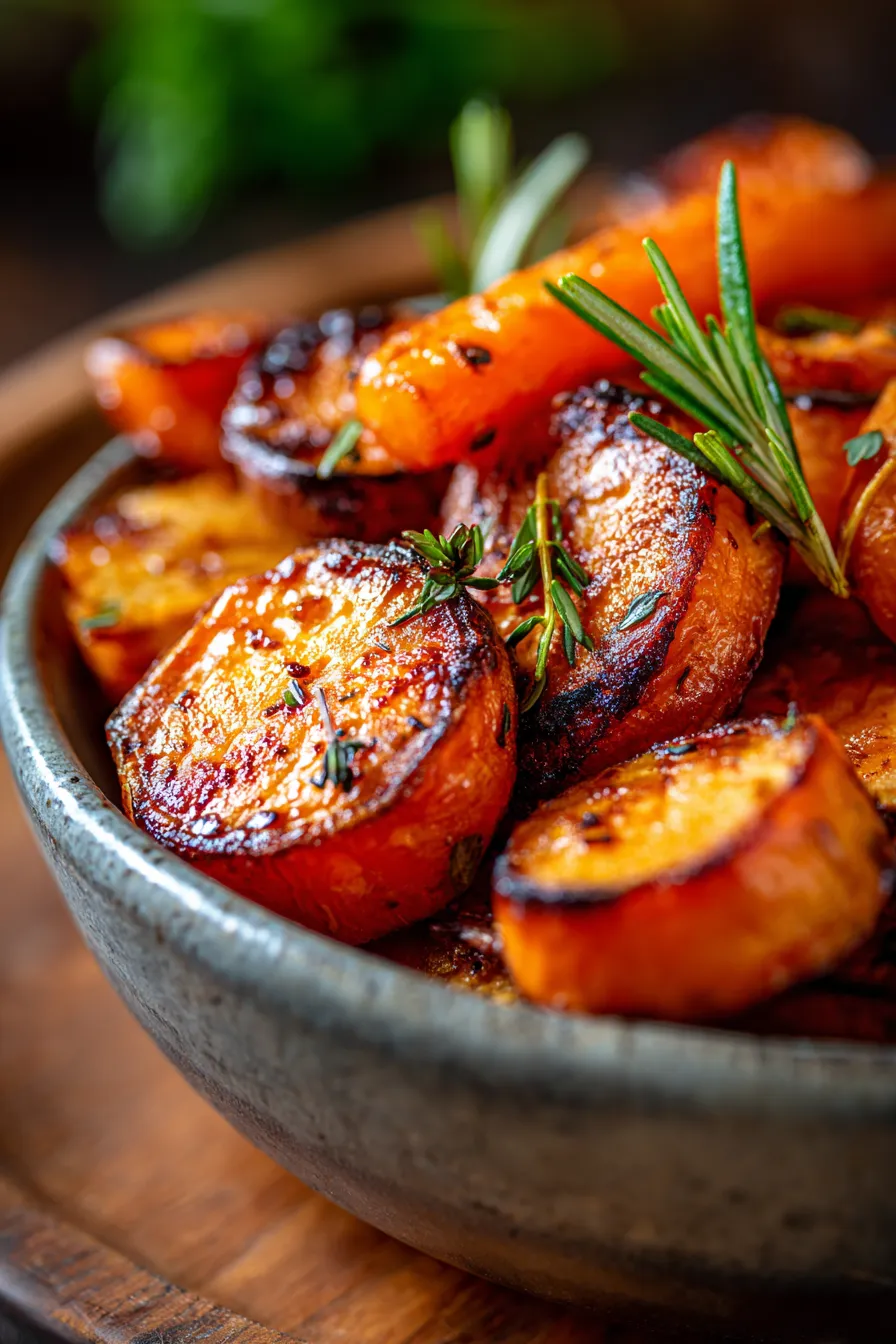 Perfectly caramelized roasted vegetables side dish