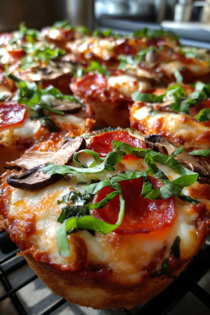 Easy PIZZA CUPCAKES🍕 Recipe: Perfect for Kids & Parties!