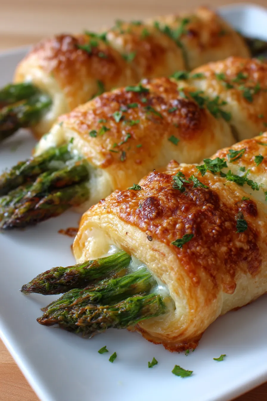Puff Pastry Wrapped Cheesy Asparagus - Your Choice Nutrition-table-spread