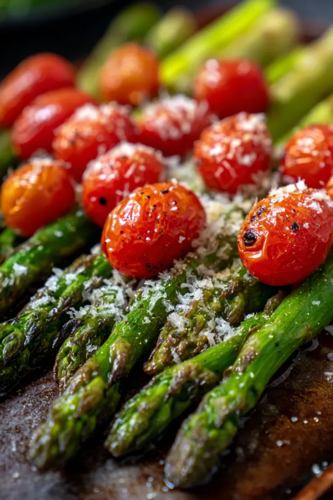 Roasted Asparagus with Parmesan & Tomatoes: Quick & Easy Side