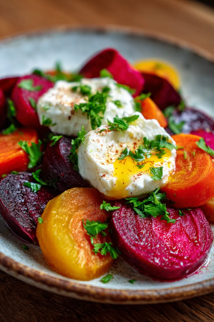 Roasted Beets and Carrot Salad with Burrata-ingredients-preproast