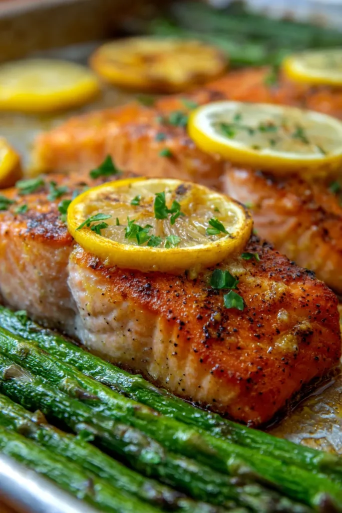 Sheet Pan Lemon Garlic Butter Salmon: Easy & Healthy Dinner!