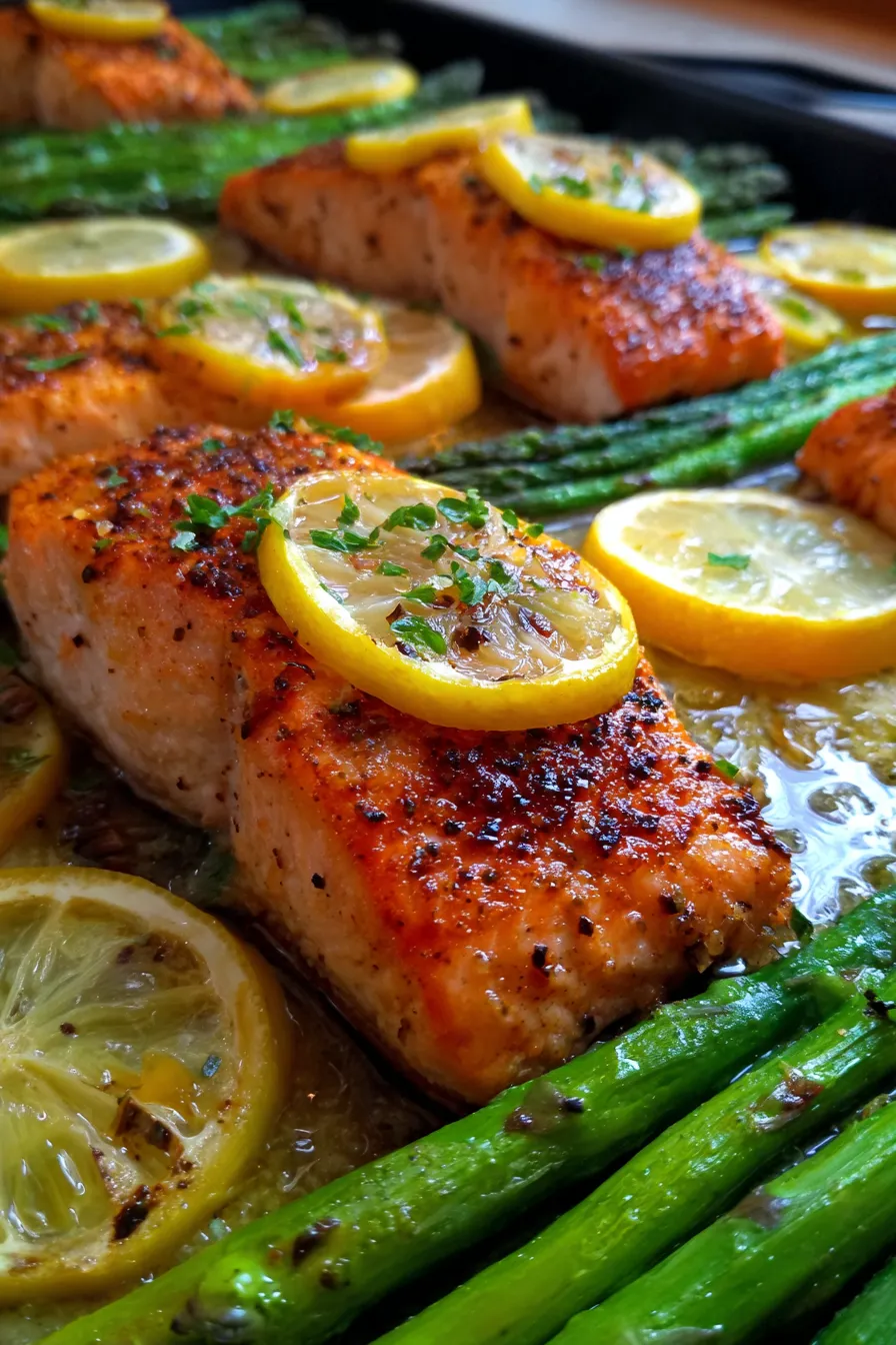 Sheet Pan Lemon Garlic Butter Salmon-ingredients-fresh