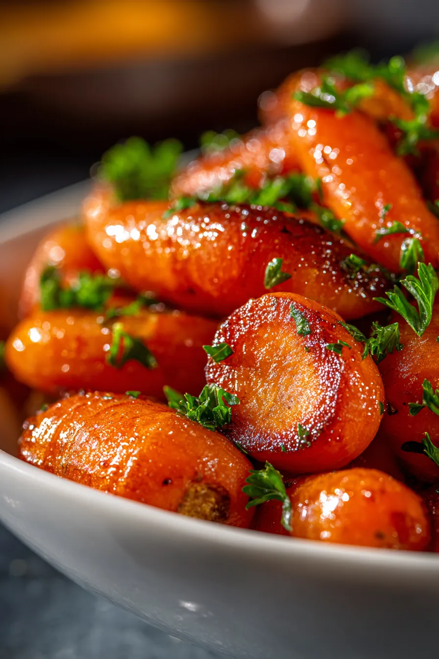 Slow Cooker Baby Carrots Recipe-ingredients-overhead