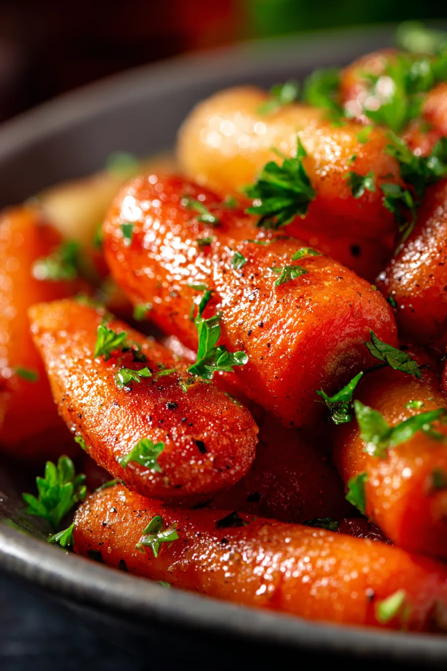 Slow Cooker Baby Carrots Recipe-serving-family-style