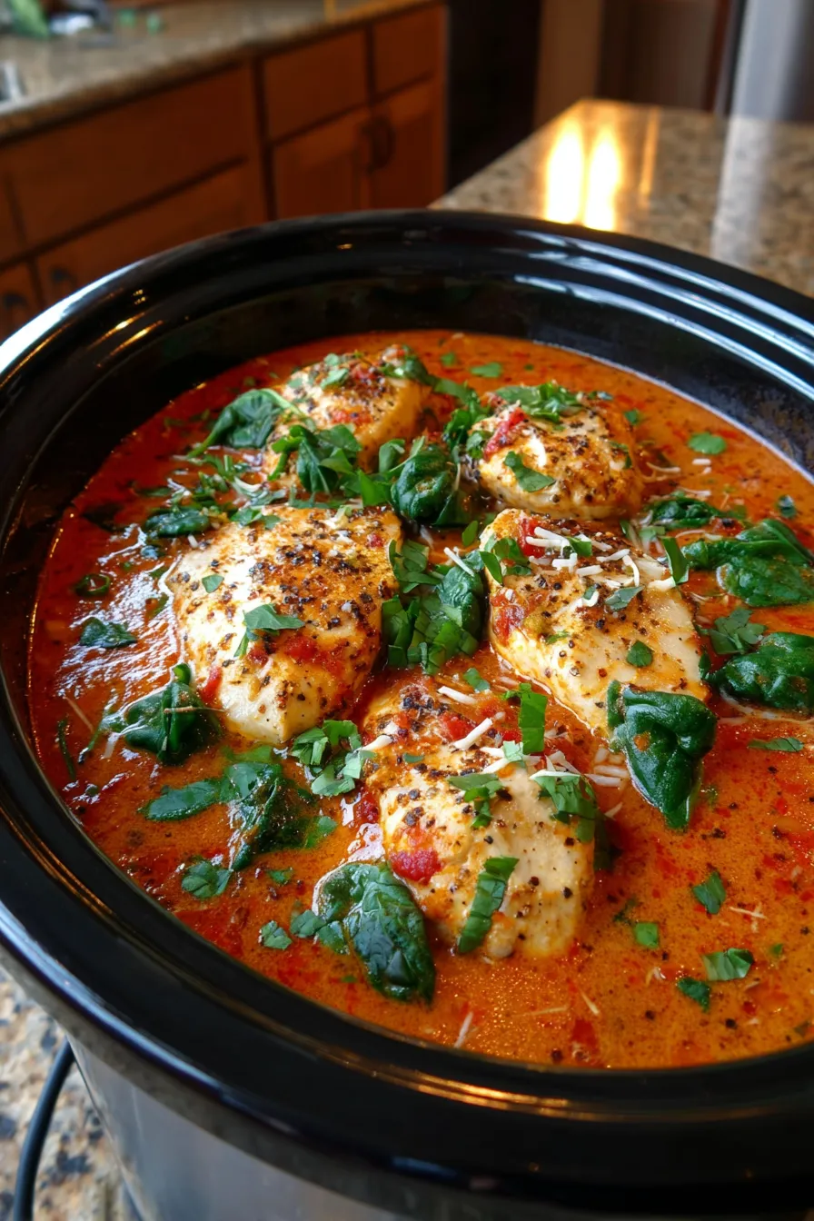 Slow Cooker Chicken with Cream Sauce