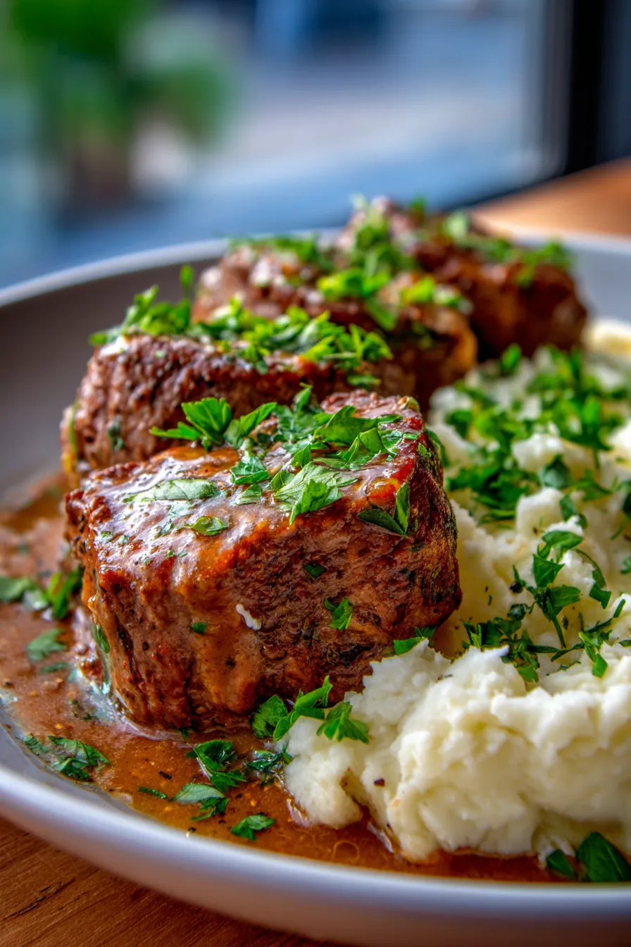 Slow Cooker Cube Steak-dinner-plate
