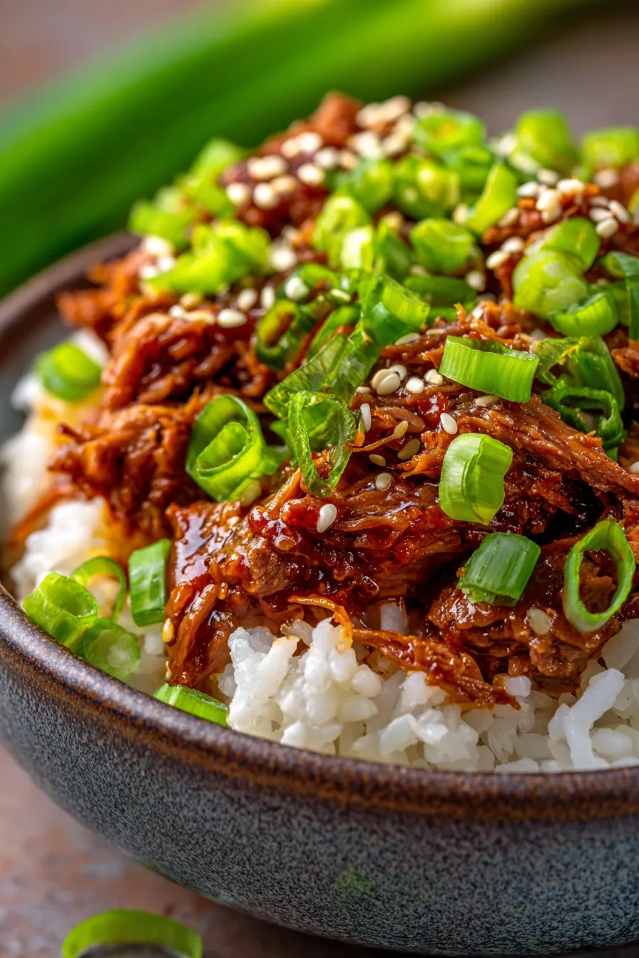 Slow Cooker Korean Beef-ingredients-prep-flatlay