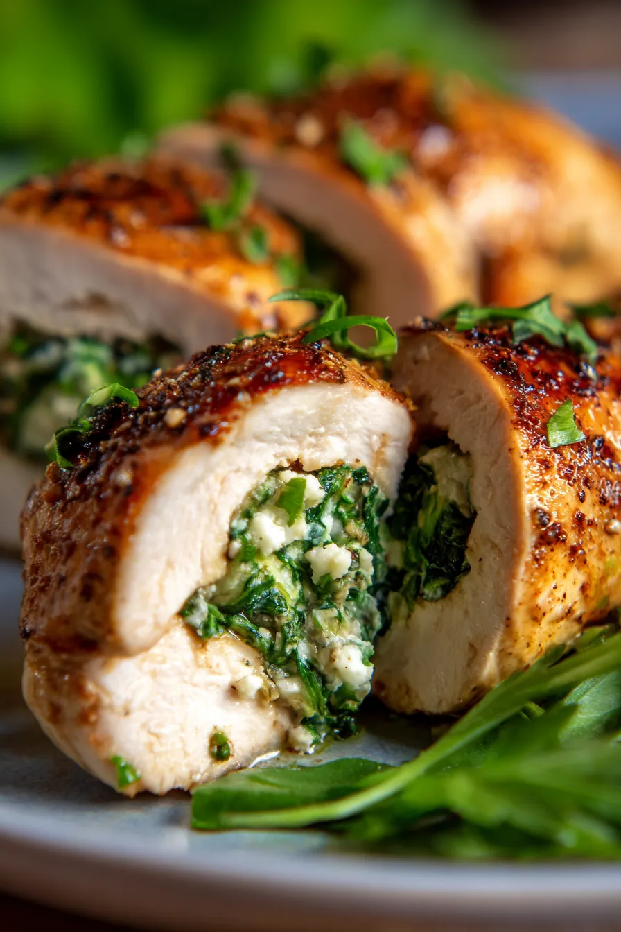 Spinach Stuffed Chicken Fillets - healthy low carb dinner option! - ingredients - fresh