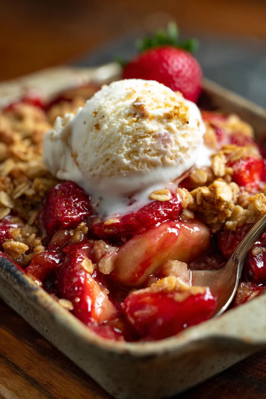 Strawberry Rhubarb Crumble-ingredients-fresh-fruit