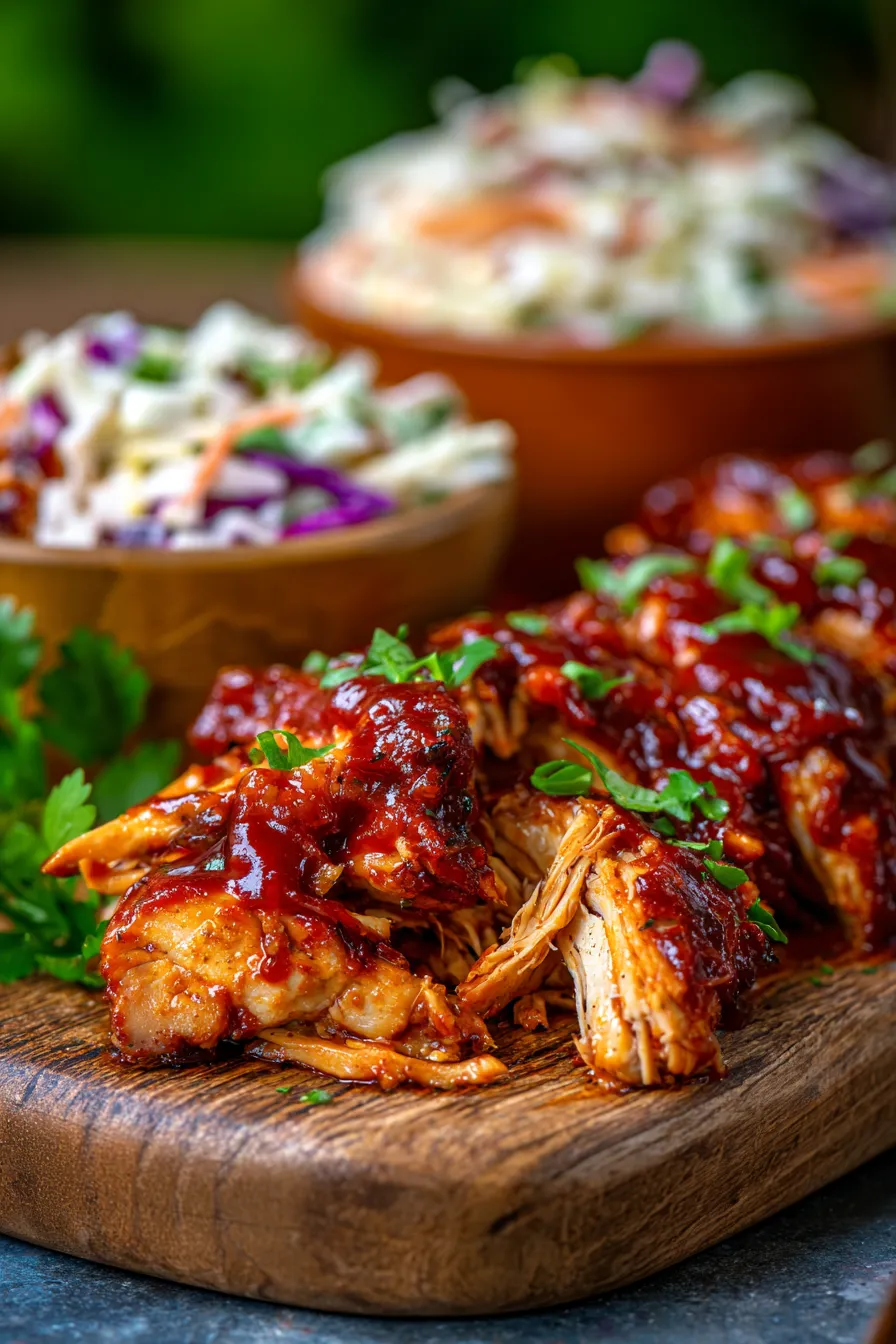 Sweet Baby Ray’s Crockpot Chicken-sandwich-bun