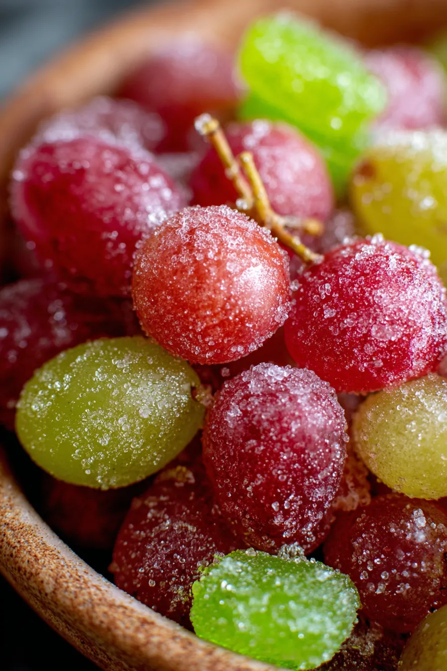 tangy twist grapes overhead spread colorful plate